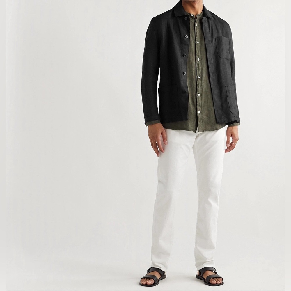 NN07 Linen Oscar Blazer in Black